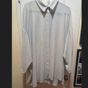 ASOS Oversized White Button-Down Shirt/Dress